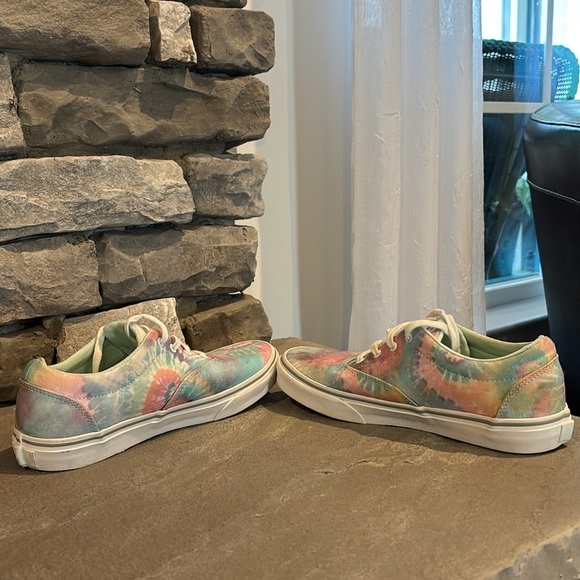 VANS Doheny Heart pastel tie dye,low lace up sneakers/trainers/skate/waffle sole - Picture 5 of 11